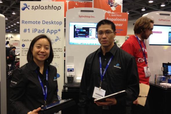 Splashtop team presenting #1 iPad app at tech expo