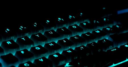 A glow in the dark keyboard.