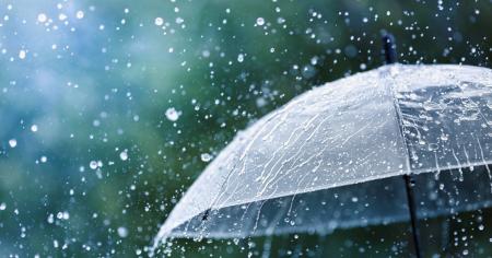 Umbrella on a rainy day