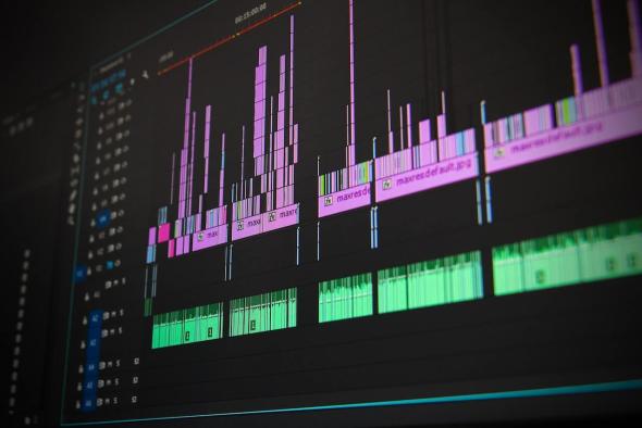 An audio editing application being controlled on a remote computer with Splashtop.