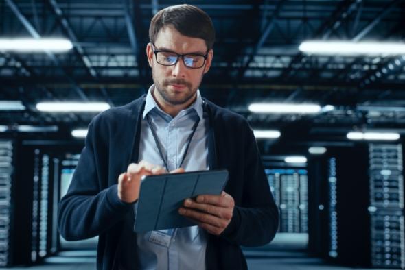 IT tech using single sign on security 