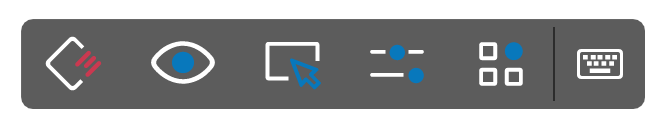 The Splashtop Toolbar as seen on Android and iOS