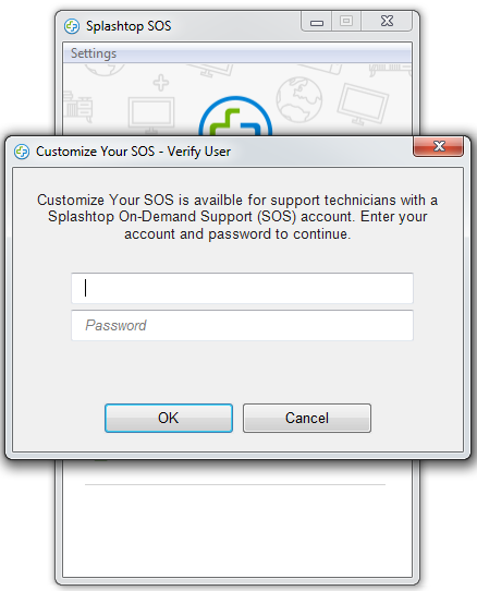 SOS Custom Branding Login