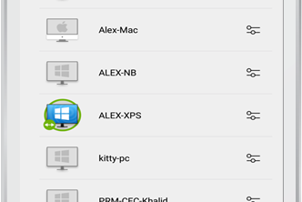 An Android device screen with the Splashtop Business App open.